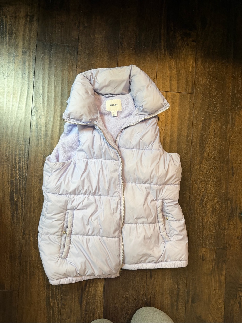 Old Navy Lavender Quilted Puffer Vest